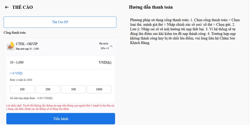 Quy trình nạp tiền vào tài khoản nhà cái thực sự rất đơn giản và dễ hiểu