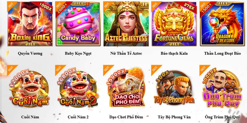 Các trò chơi đình đám tại sảnh game nổ hũ 78Win